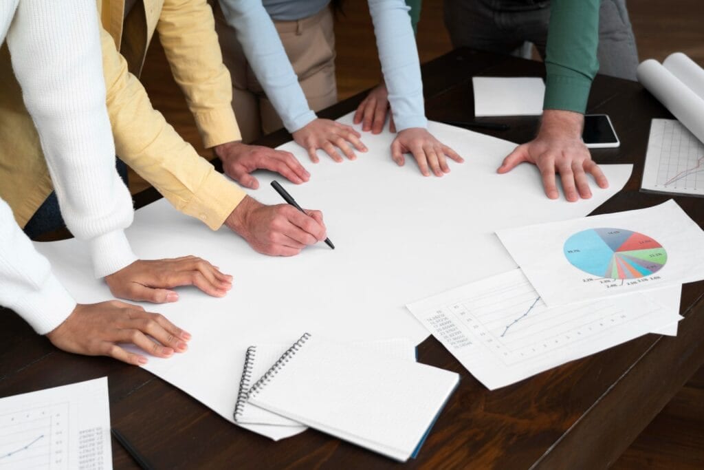 Corporate Workers Brainstorming Together 1