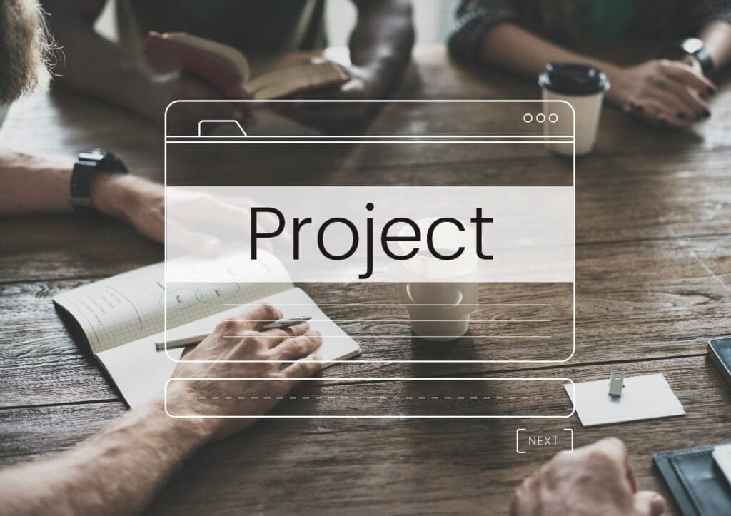 Project Management Planning Development Message Box Notification Graphic 1