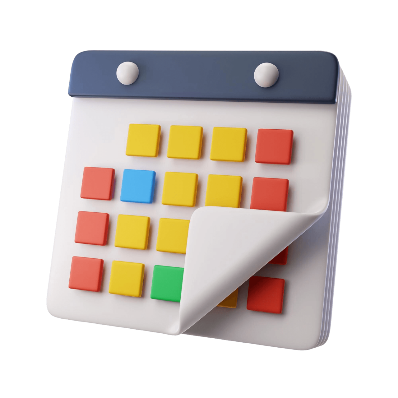 3D Calendar Organization
