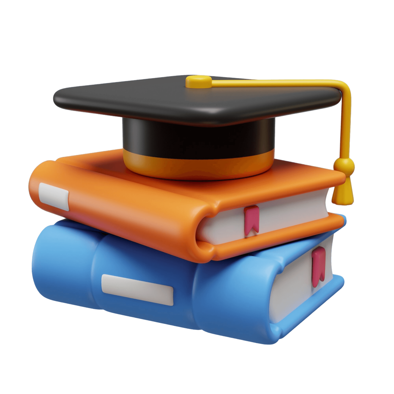 3D Illustration Reading With Book Esssential