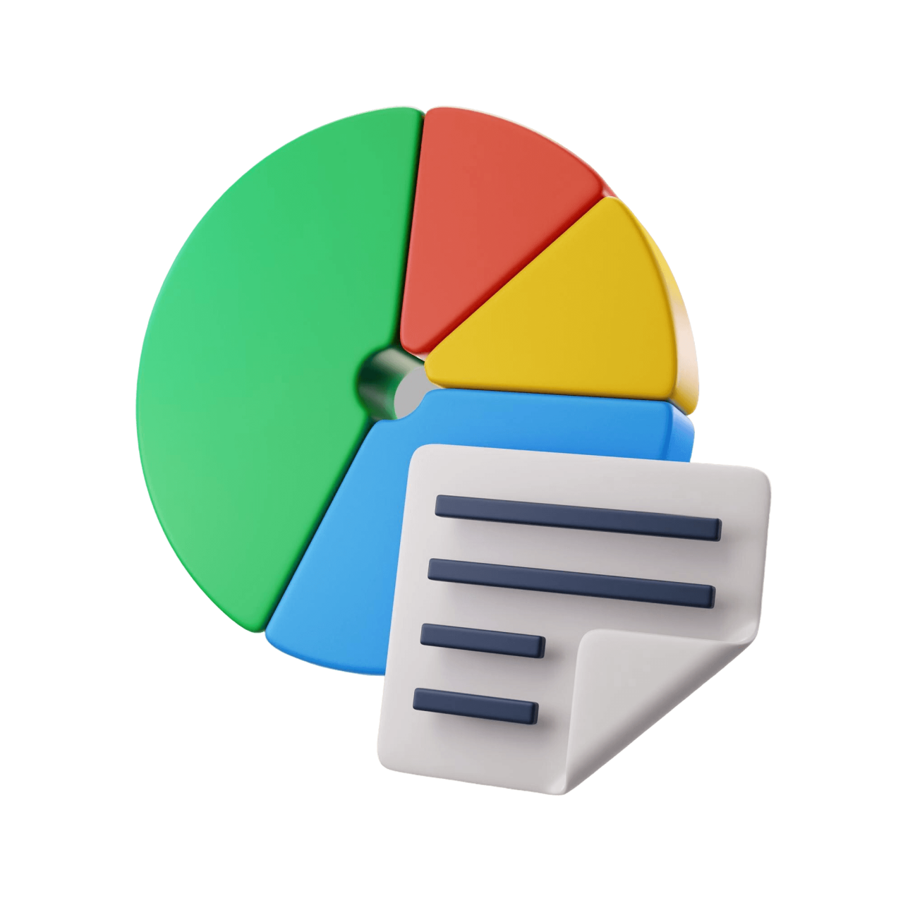 3D Pie Chart With Information