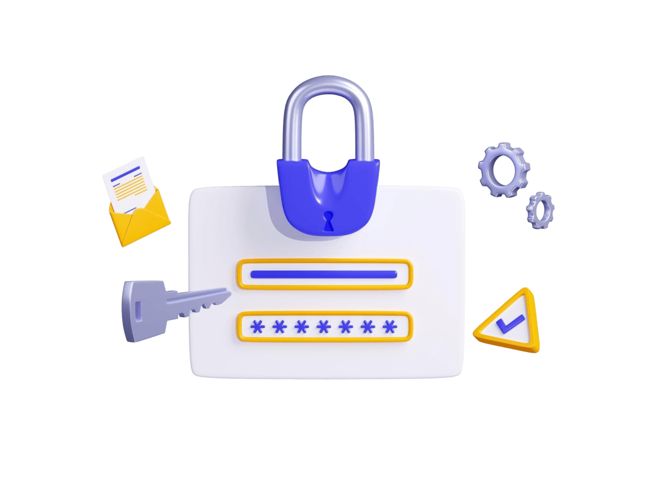 Computer Security With Login Password Padlock