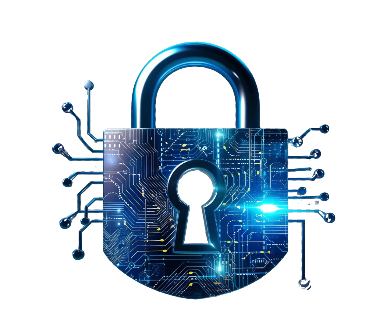 Cybersecurity Isolated Transparent Background