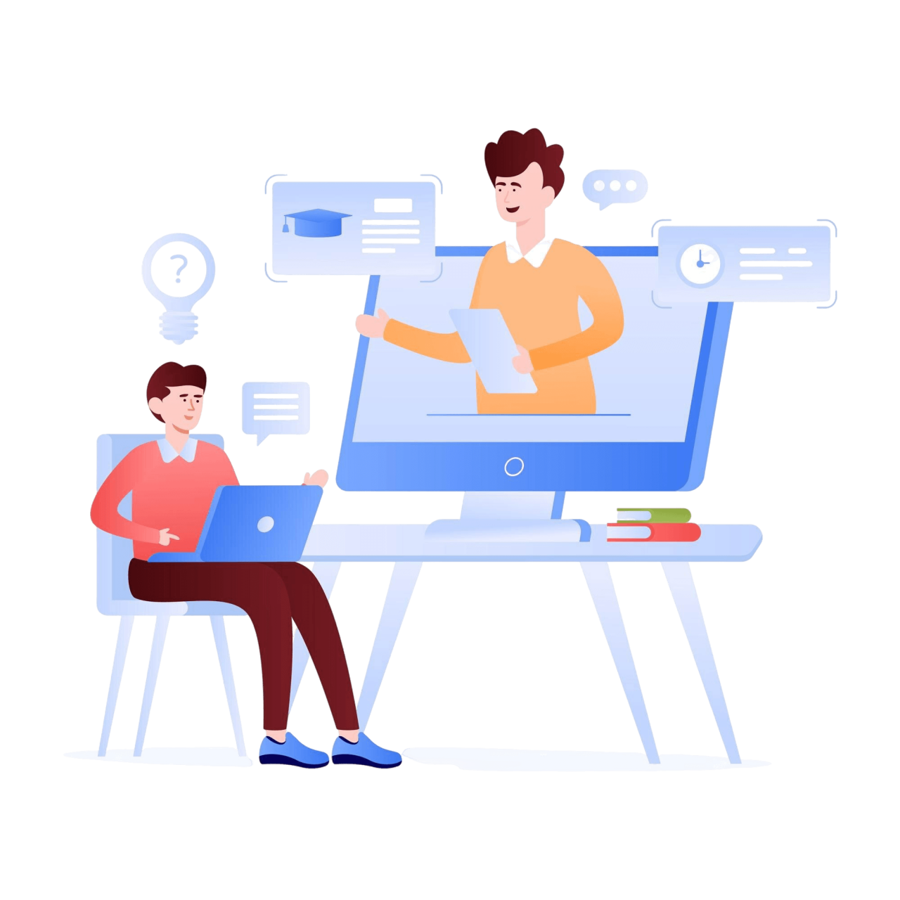 Get Your Hands This Content Writing Flat Illustration