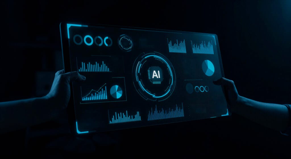 Futuristic Ai Dashboard Display